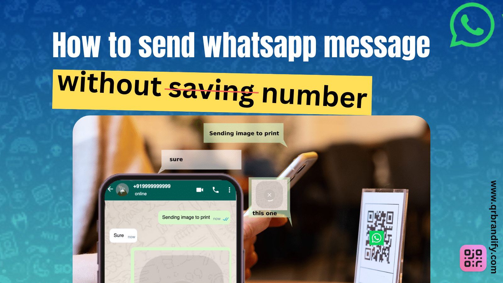 Send whatsapp message without saving number